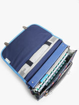 Boekentas R�tro 2 Compartimenten Cameleon Veelkleurig retro CA35-vue-porte